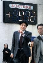Nikkei posts 7th-largest gain, closes above 13,000